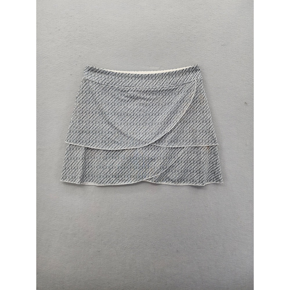 Soybu Grey Textured Layered Skort Womens Medium Activewear Tennis Golf Skirt M